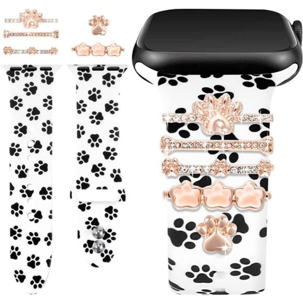 NEW Dog Paw Luxury Apple Watch Band with Charms